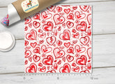 Valentines Heart Patterned Adhesive Vinyl 346